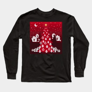 Season’s Greetings, small Finnish  town celebrating Christmas Long Sleeve T-Shirt